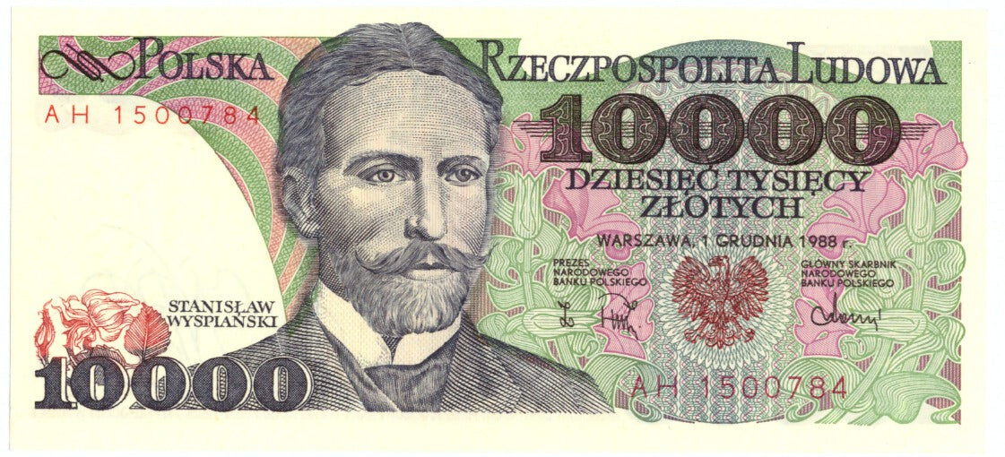 Banknote, Poland, 10,000 Zlotych, 1988, 1988-12-01, KM:151b, UNC(65-70)