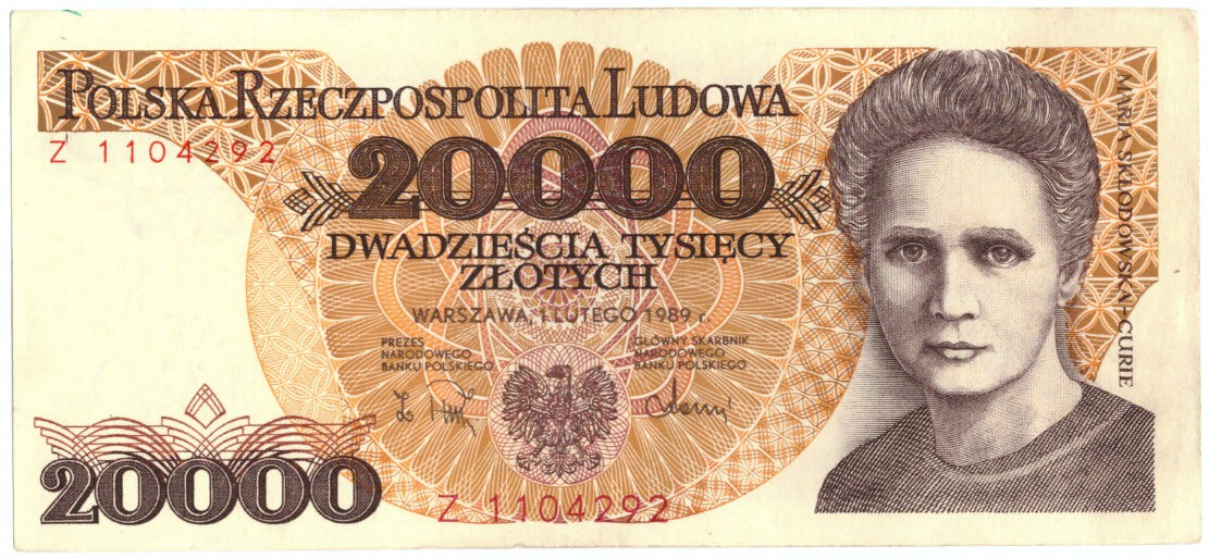 Poland, 20,000 Zlotych, 1989, 1989-02-01, KM:152a, UNC(65-70)