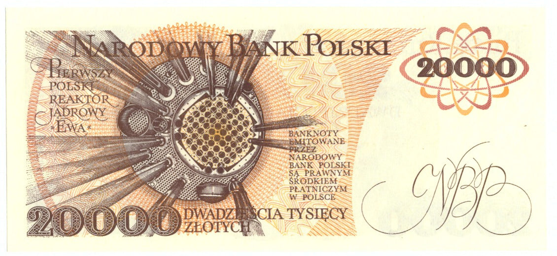 Poland, 20,000 Zlotych, 1989, 1989-02-01, KM:152a, UNC(65-70)
