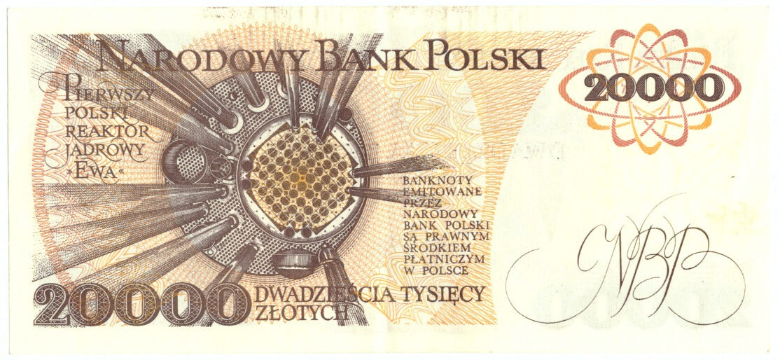 Pologne, 20,000 Zlotych, 1989, 1989-02-01, KM:152a, SUP