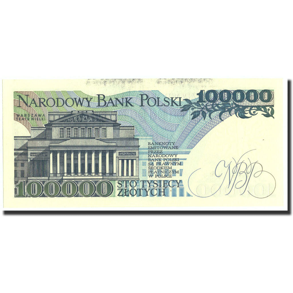 Poland, 100,000 Zlotych, 1990, 1990-02-01, KM:154a, UNC(60-62)
