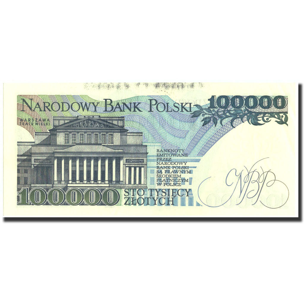 Poland, 100,000 Zlotych, 1990, 1990-02-01, KM:154a, EF(40-45)