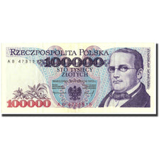 Polonia, 100,000 Zlotych, 1993, KM:160a, 1993-11-16, MBC+