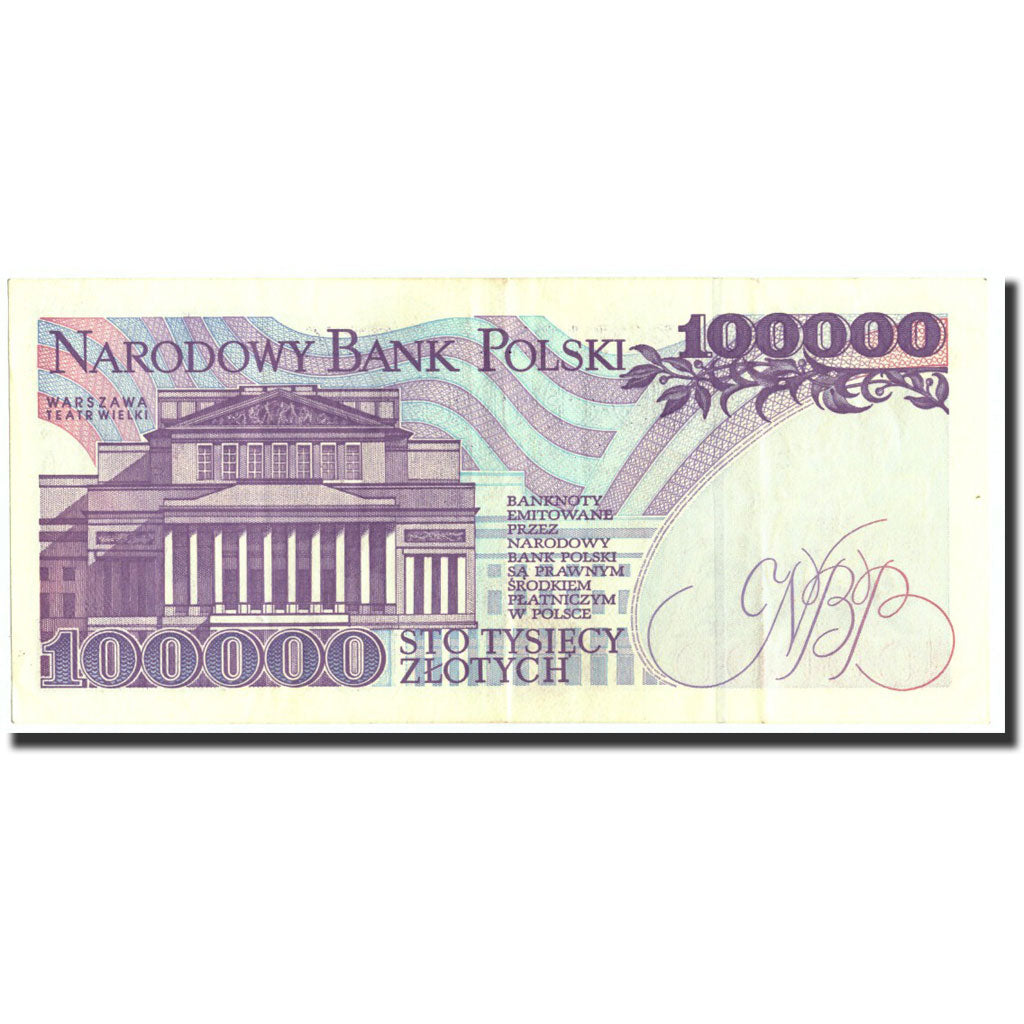 Poland, 100,000 Zlotych, 1993, 1993-11-16, KM:160a, AU(50-53)