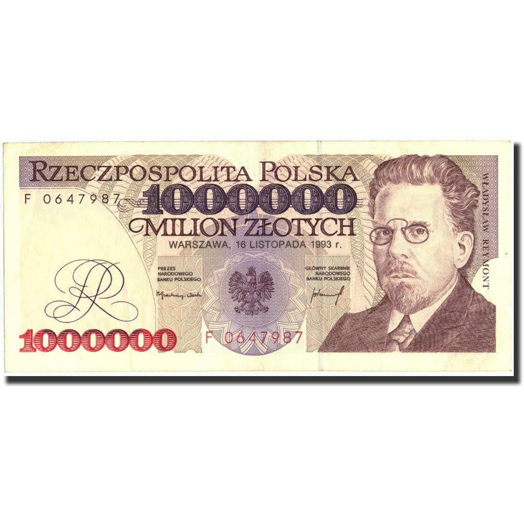 Banknote, Poland, 1,000,000 Zlotych, 1993, 1993-11-16, KM:162a, EF(40-45)