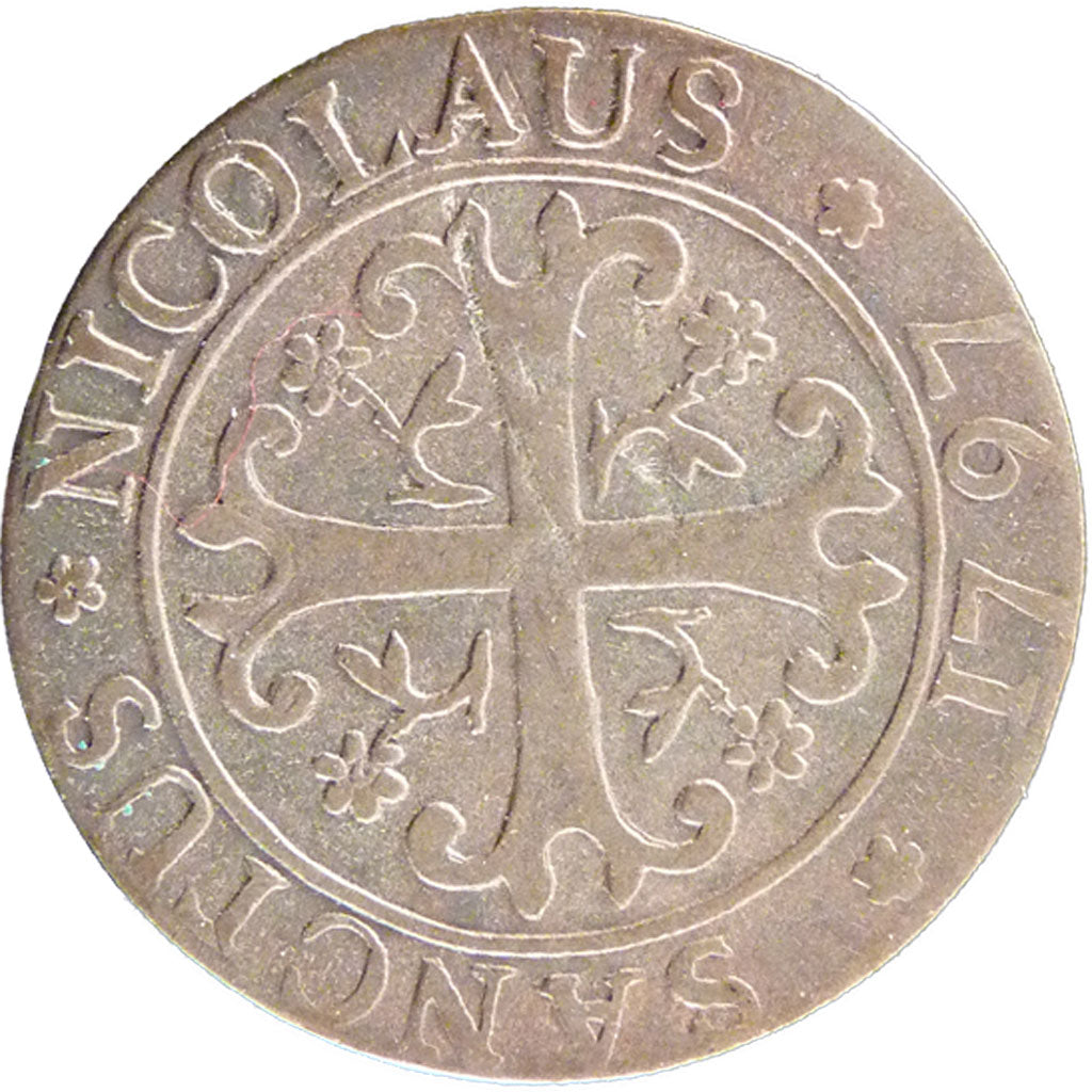 Switzerland, 4 Kreuzer, 1797, KM #41, AU(50-53), Billon, 1.70
