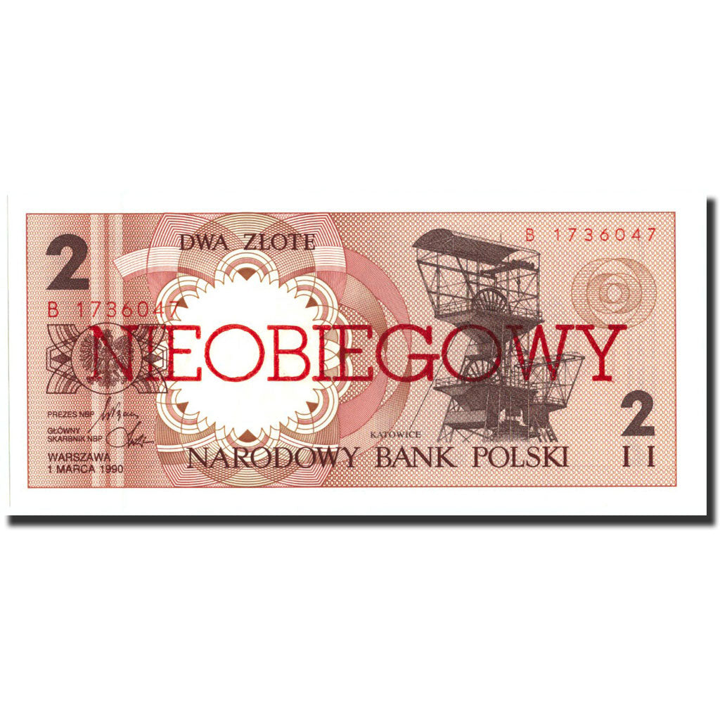 Banknote, Poland, 2 Zlote, 1990, 1990-03-01, KM:165a, UNC(65-70)