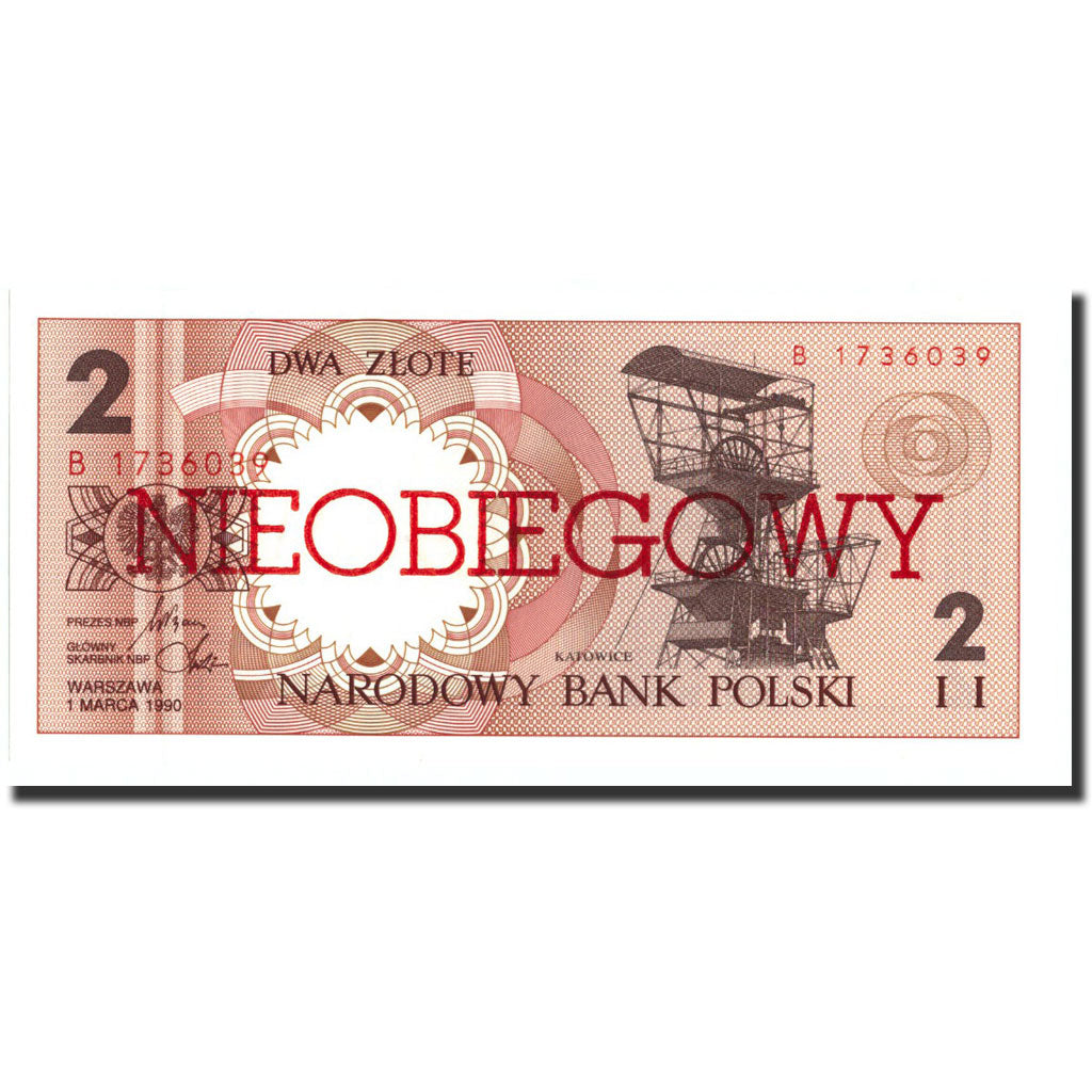 Banknote, Poland, 2 Zlote, 1990, 1990-03-01, KM:165a, UNC(65-70)