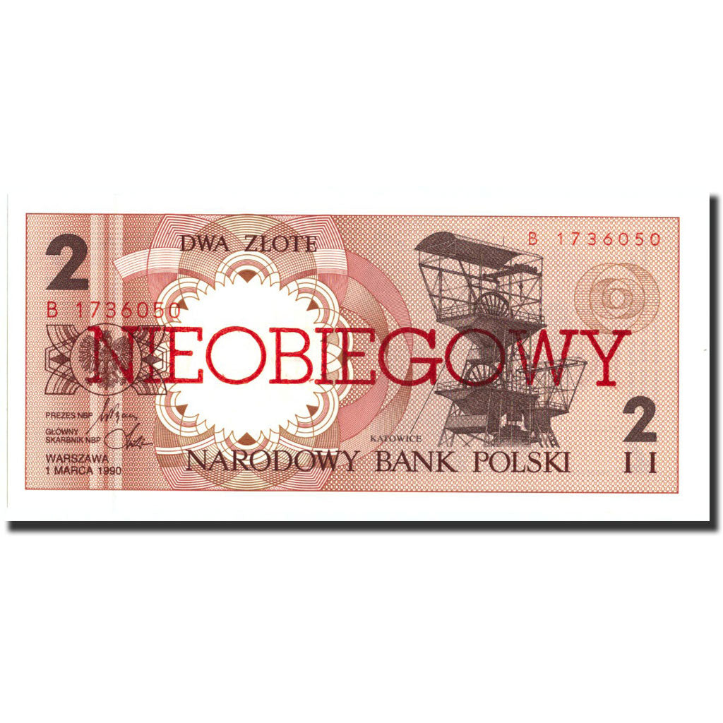 Poland, 2 Zlote, 1990, 1990-03-01, KM:165a, UNC(65-70)