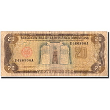 Banknote, Dominican Republic, 20 Pesos Oro, 1990, 1990, KM:139a, VG(8-10)