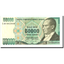 Billet, Turquie, 50,000 Lira, 1970, 1970-10-14, KM:204, TTB+
