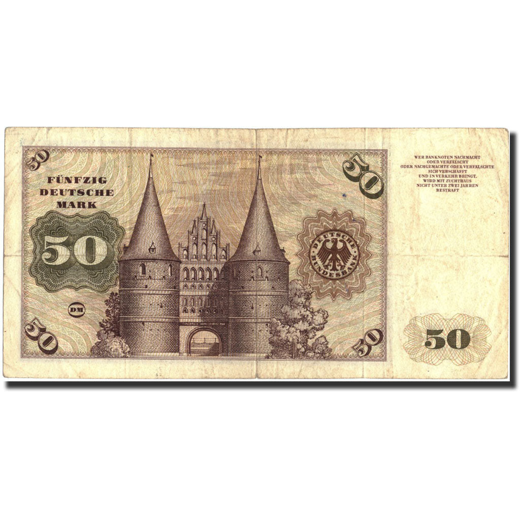 Banknote, GERMANY - FEDERAL REPUBLIC, 50 Deutsche Mark, 1960, 1960-01-02