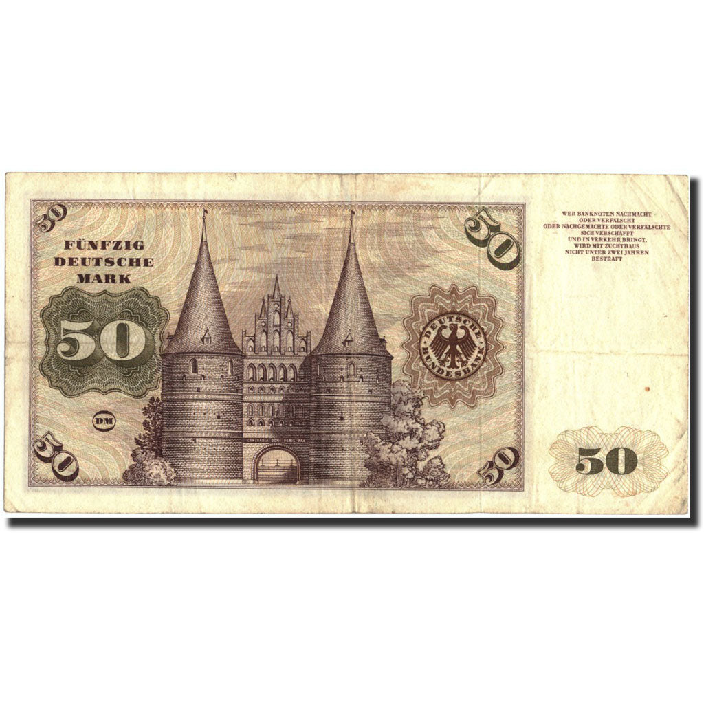 Banknote, GERMANY - FEDERAL REPUBLIC, 50 Deutsche Mark, 1960, 1960-01-02
