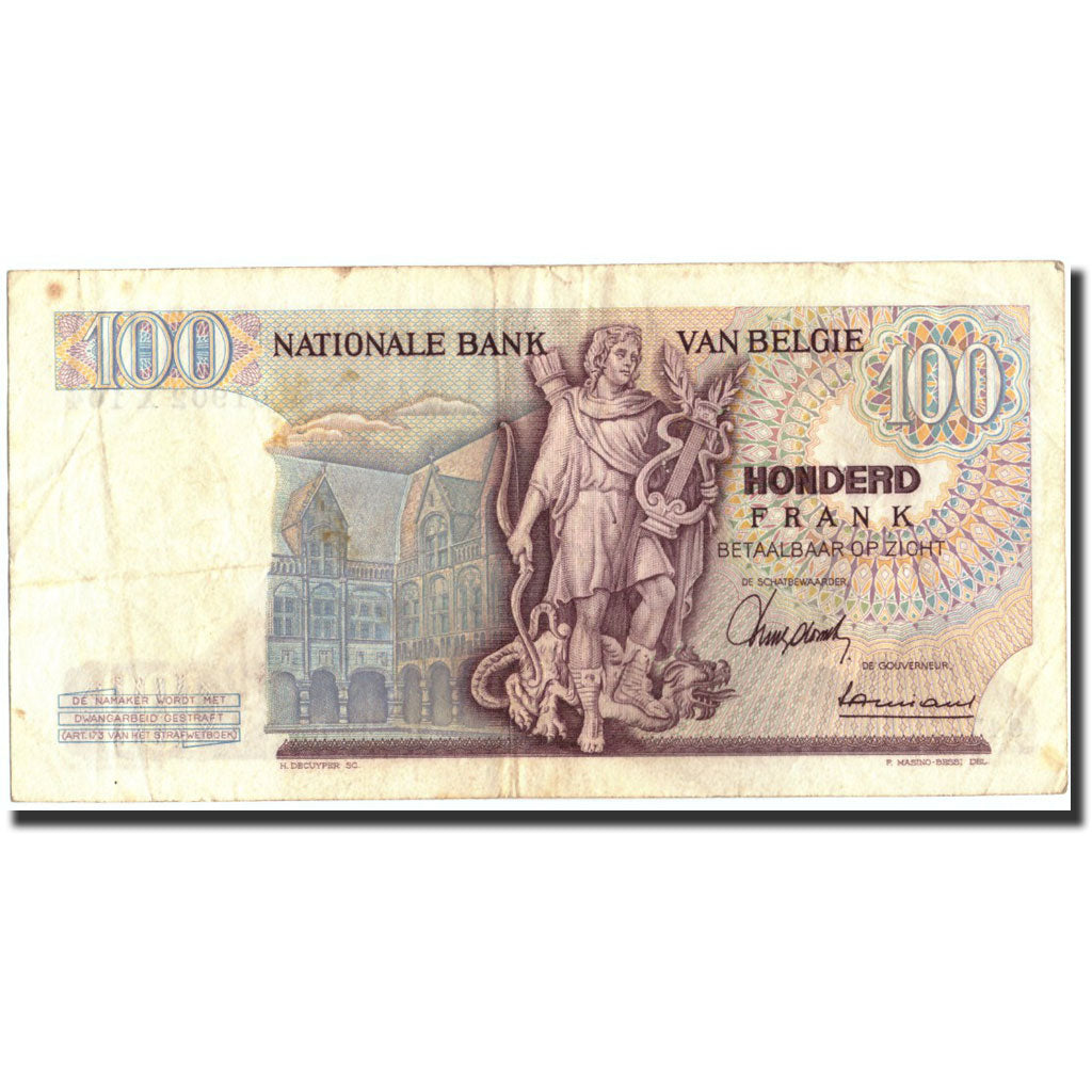 Banknote, Belgium, 100 Francs, 1964, 1964-11-05, KM:134a, EF(40-45)