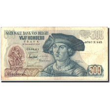 Banconote, Belgio, 500 Francs, 1963, KM:135a, 1963-04-09, BB