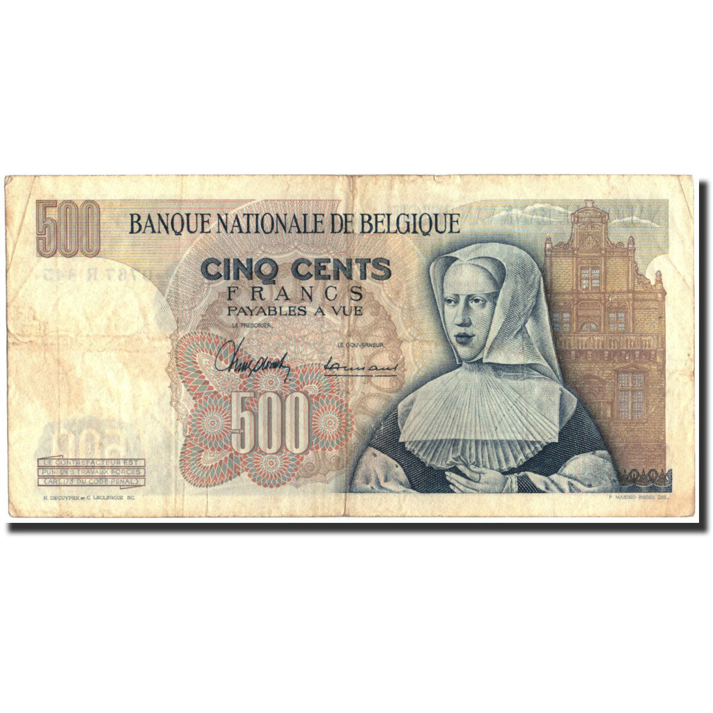 Banknote, Belgium, 500 Francs, 1963, 1963-04-09, KM:135a, EF(40-45)