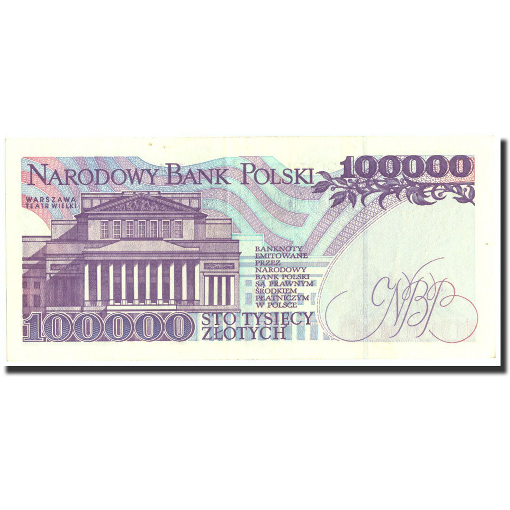 Poland, 100,000 Zlotych, 1993, 1993-11-16, KM:160a, AU(55-58)