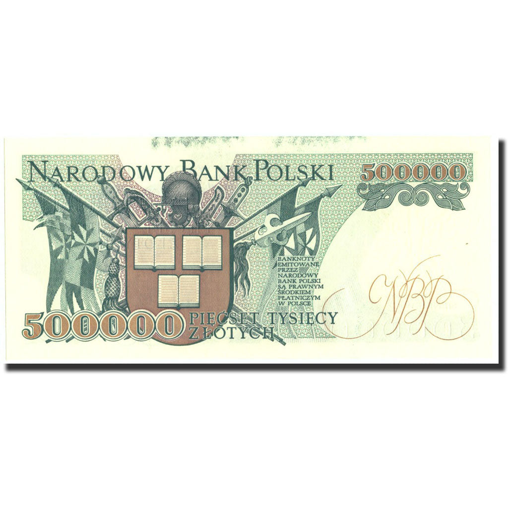 Banknote, Poland, 500,000 Zlotych, 1990, 1990-04-20, KM:156a, UNC(60-62)