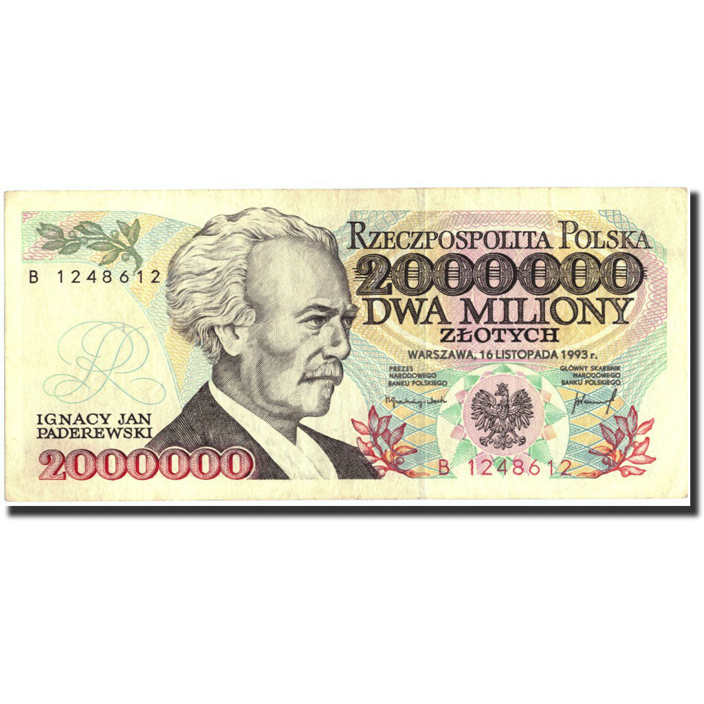 Banknot, Polska, 2,000,000 Zlotych, 1993, 1993-11-16, KM:163a, AU(50-53)