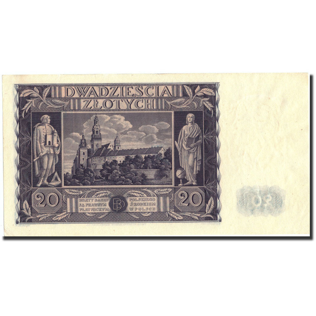 Banknote, Poland, 20 Zlotych, 1936, 1936-11-11, KM:77, AU(55-58)