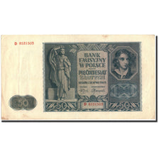 Poland, 50 Zlotych, 1941, 1941-08-01, KM:102, EF(40-45)