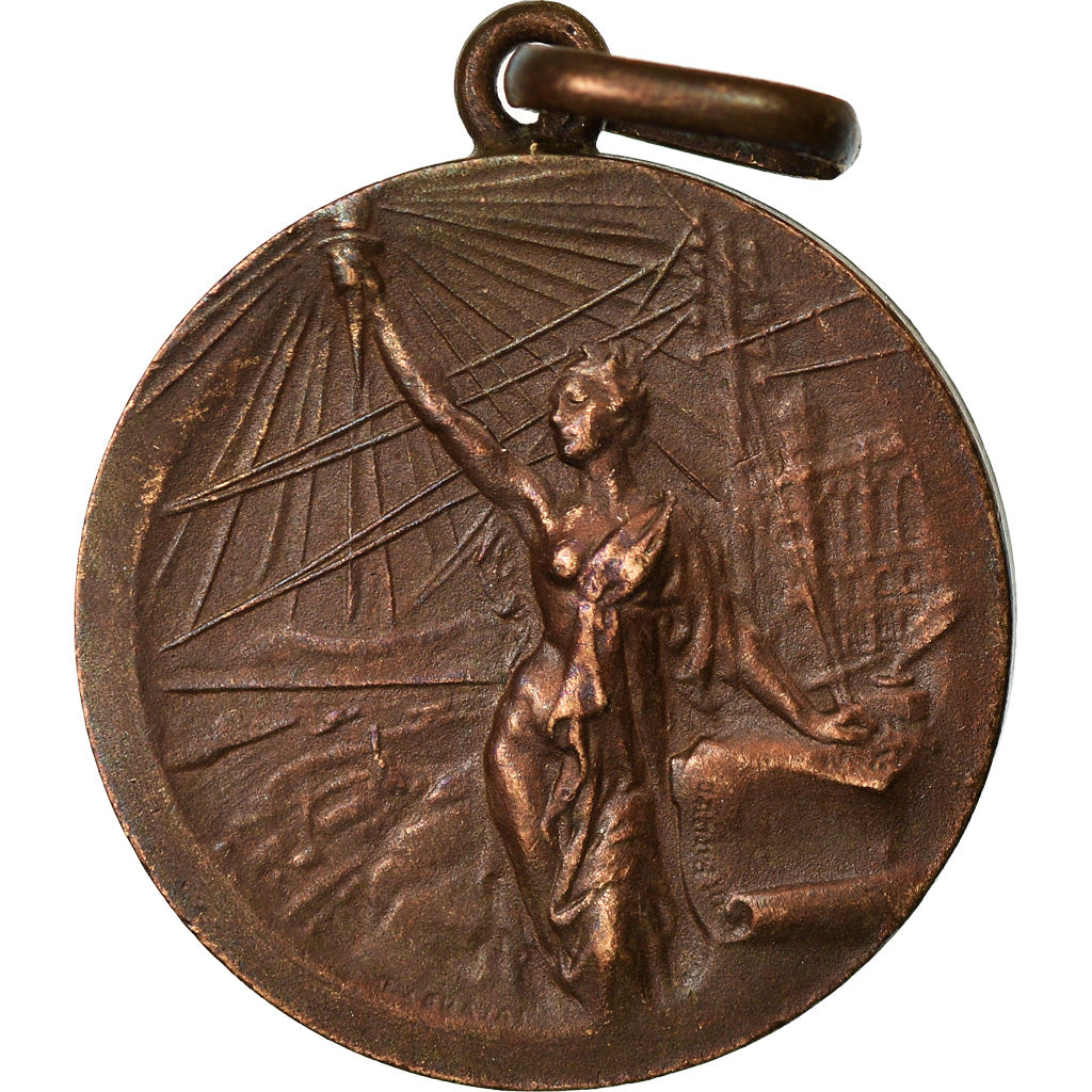 France, Medal, Art Nouveau, Le Petit Parisien, AU(55-58), Bronze
