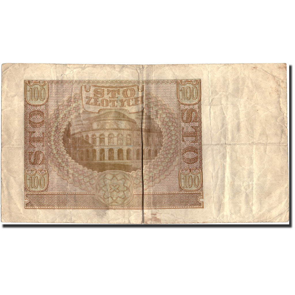Banknote, Poland, 100 Zlotych, 1940, 1940-03-01, KM:97, VF(20-25)