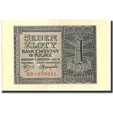 Banknot, Polska, 1 Zloty, 1941, 1941-08-01, KM:99, UNC(60-62)