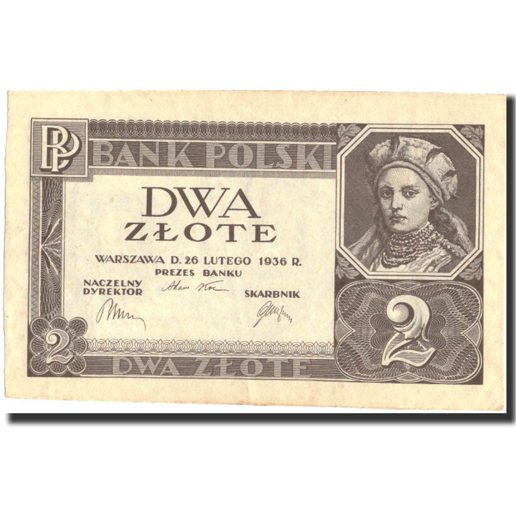 Poland, 2 Zlote, 1936, 1936-02-26, KM:76r, UNC(63)