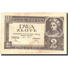 Poland, 2 Zlote, 1936, 1936-02-26, KM:76r, EF(40-45)