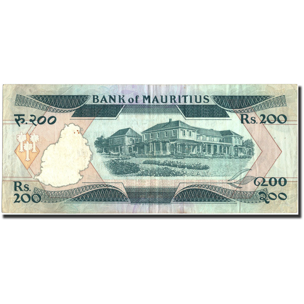 Geldschein, Mauritius, 200 Rupees, Undated (1985), Undated, KM:39b, S+