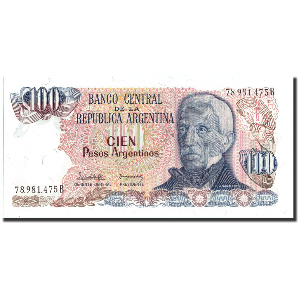Banknote, Argentina, 100 Pesos, Undated (1973-76), Undated, KM:297, UNC(65-70)