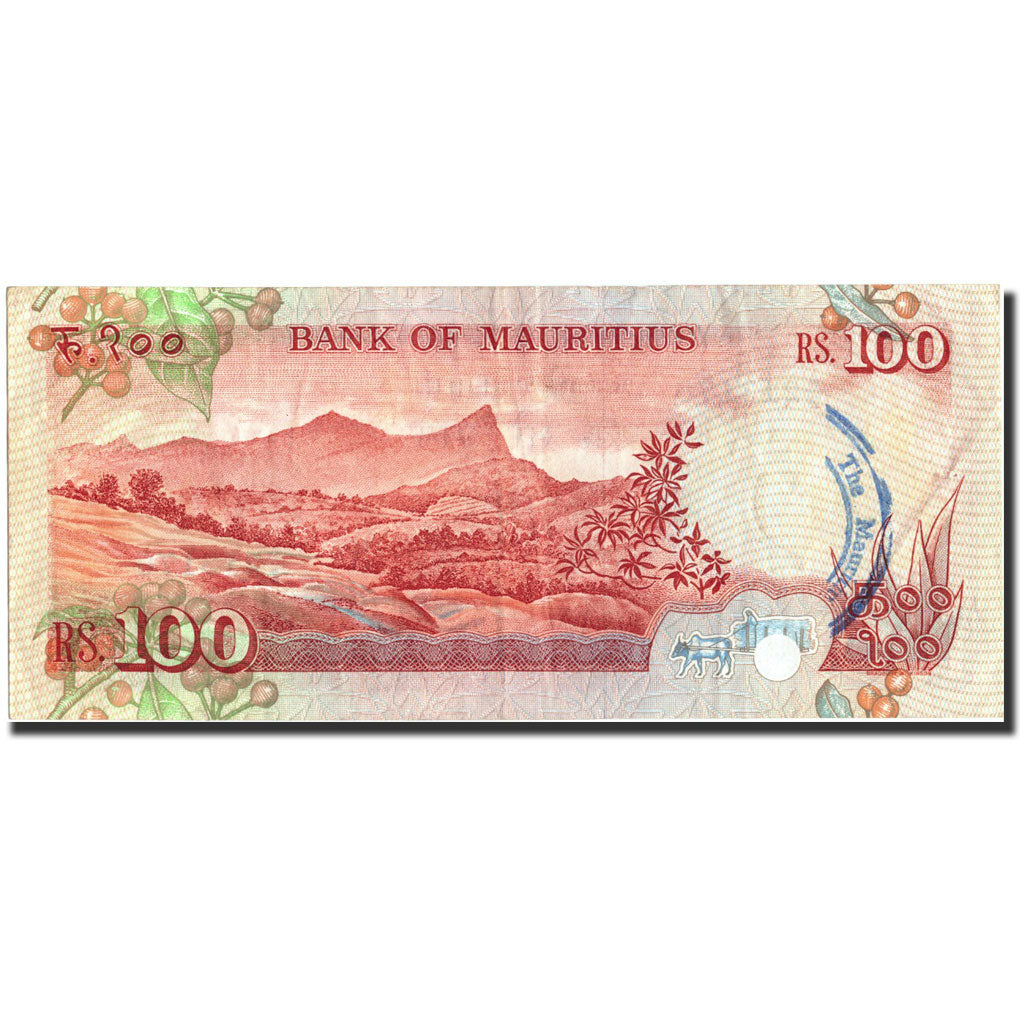 Banknote, Mauritius, 100 Rupees, Undated (1986), Undated, KM:38, AU(50-53)
