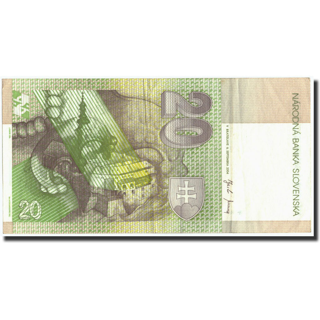 Slovakia, 20 Korun, 2004, 2004-09-06, KM:20f, AU(50-53)