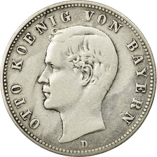 Coin, German States, BAVARIA, Otto, 2 Mark, 1896, Munich, VF(30-35), Silver