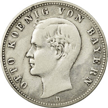 Monnaie, Etats allemands, BAVARIA, Otto, 2 Mark, 1896, Munich, TB+, Argent