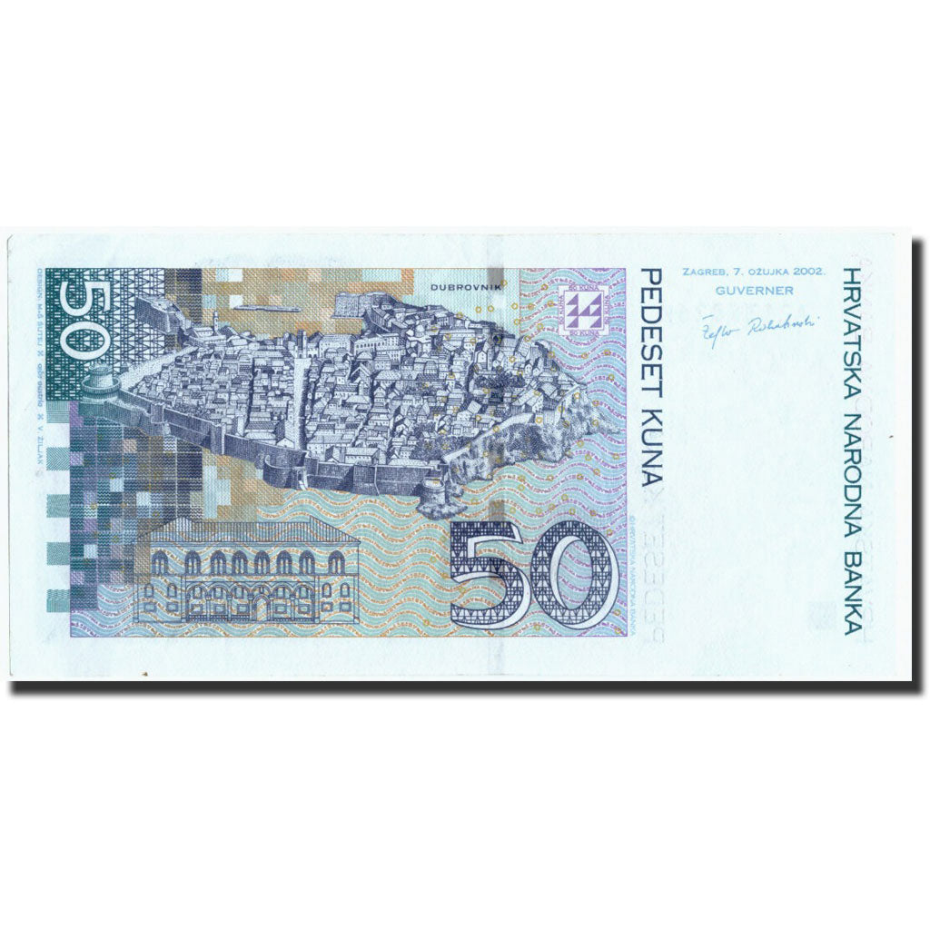 Banknote, Croatia, 50 Kuna, 2002, 2002-03-07, KM:40, UNC(60-62)