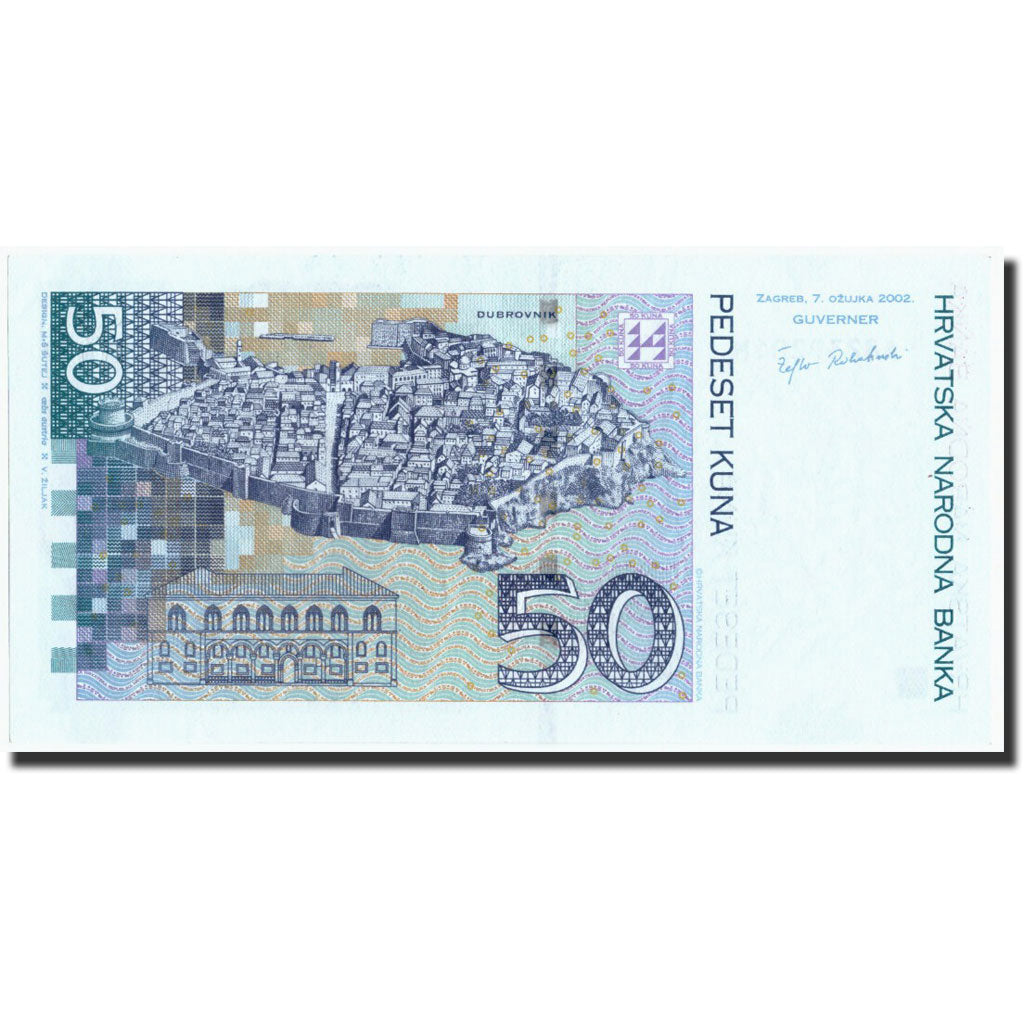 Kroatien, 50 Kuna, 2002, KM:40, 2002-03-07, UNZ-