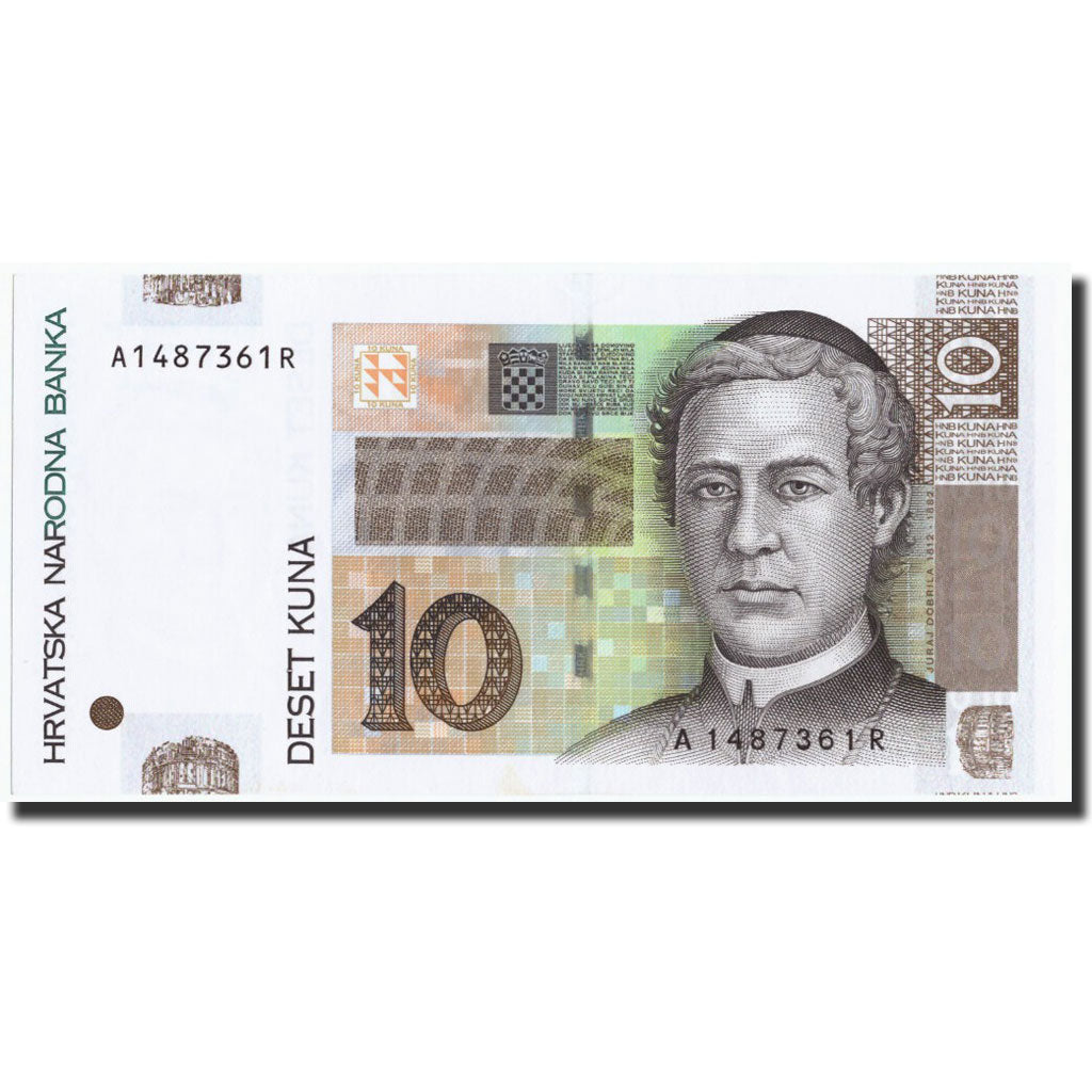 Billet, Croatie, 10 Kuna, 2001, 2001-03-07, KM:38, NEUF