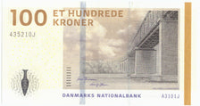 Biljet, Denemarken, 100 Kroner, 2009, 2009, KM:66a, SUP+