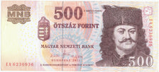 Banconote, Ungheria, 500 Forint, 2011, KM:196c, 2011, BB+