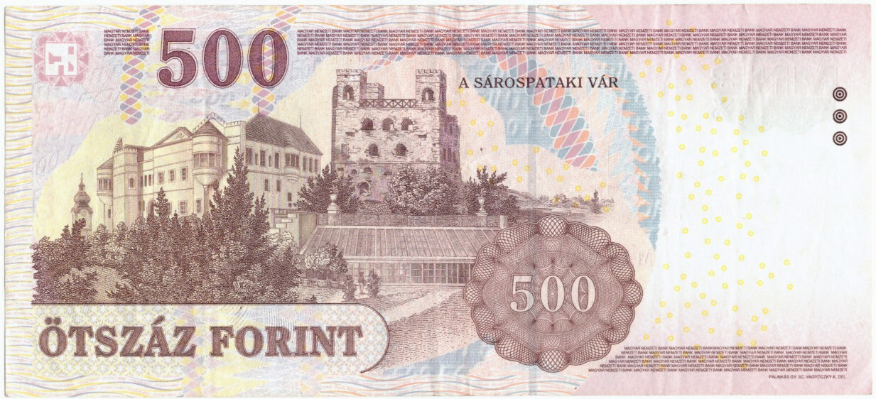 Banconote, Ungheria, 500 Forint, 2011, KM:196c, 2011, BB+