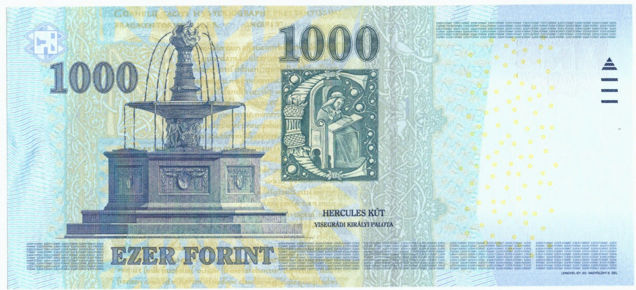 Billet, Hongrie, 1000 Forint, 2011, 2011, KM:197c, NEUF