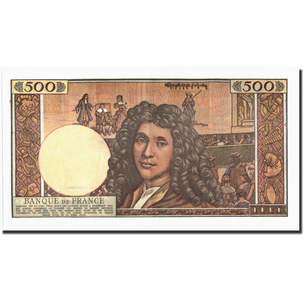 Banconote, Francia, 500 Nouveaux Francs, 500 NF 1959-1966 ''Molière'', 1966