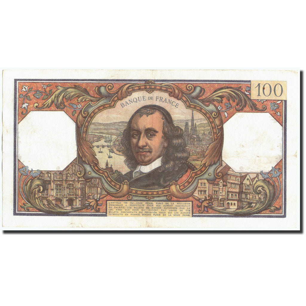 Banknote, France, 100 Francs, 100 F 1964-1979 ''Corneille'', 1968, 1968-09-05