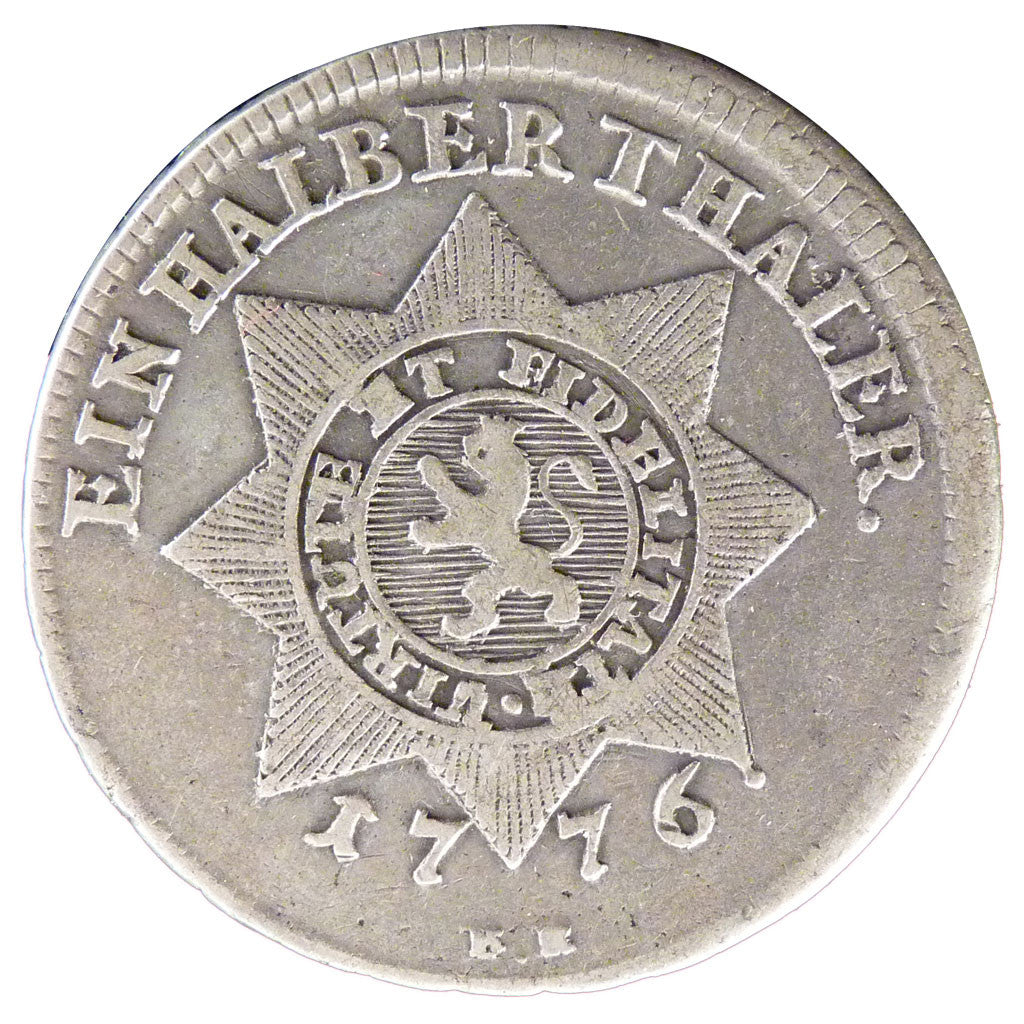 GERMAN STATES, 1/2 Thaler, 1776, KM #515, VF(30-35), Silver, 11.50