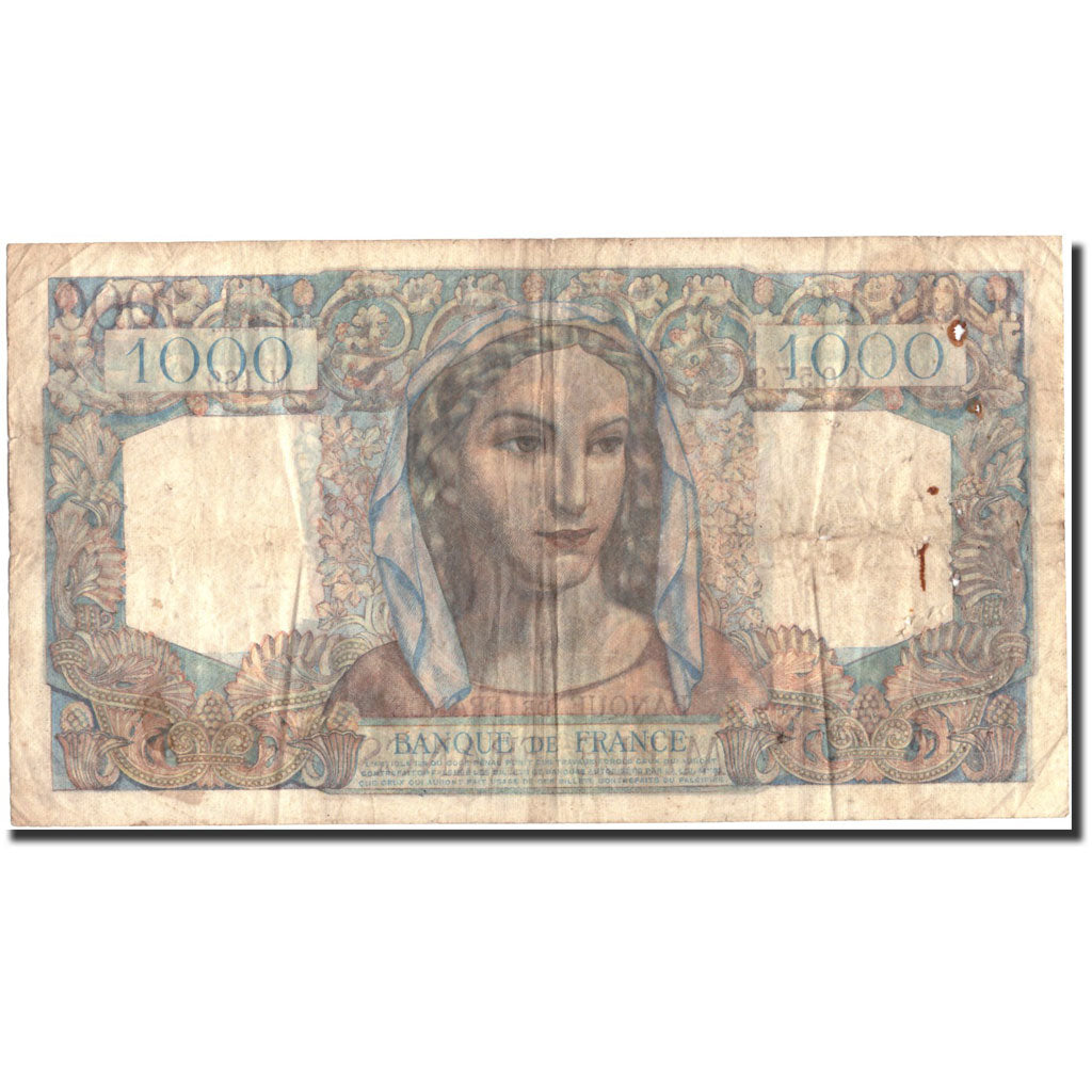 Billete, Francia, 1000 Francs, 1 000 F 1945-1950 ''Minerve et Hercule'', 1946