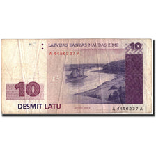Latvia, 10 Latu, 1992, 1992, KM:44, VF(20-25)