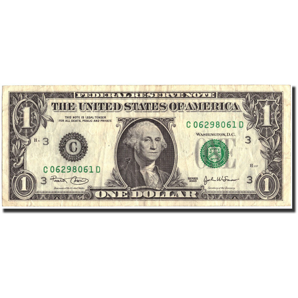 Banknote, United States, One Dollar, 2003, 2003, KM:515a, AU(50-53)
