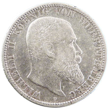 Wilhelm II, Allemagne, Würtemberg, 2 Mark